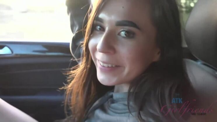 [ATKGirlfriends] - Brunette Girlfriend Ariel Plays on the Beach