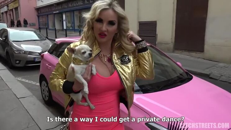 [CzechStreets] - Blonde Czech Babe with Tattoo Tease 108 - Jennifer Mendez