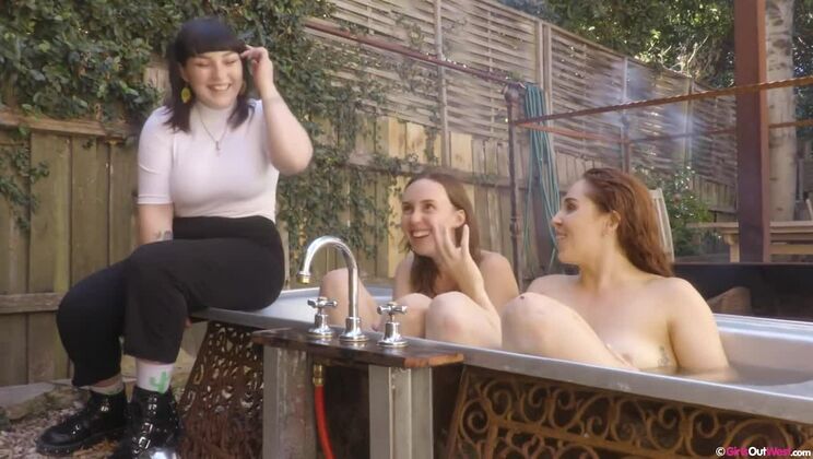 [GirlsOutWest] - Lesbian Group Sex with Nova and Olive G