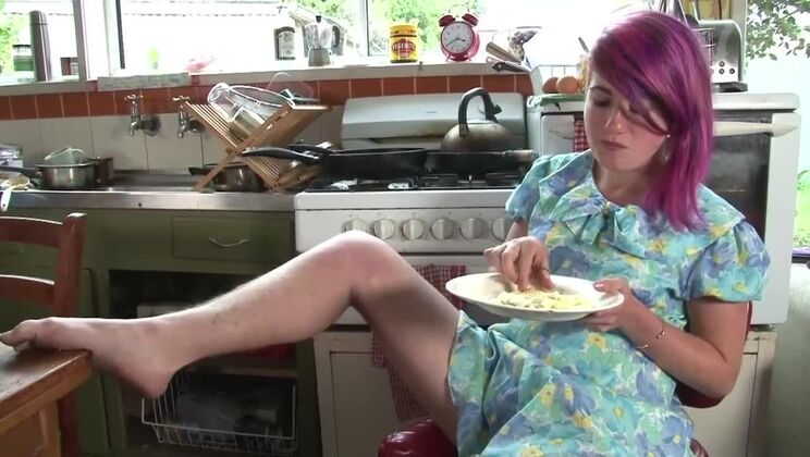 [GirlsOutWest] - Lilith Plays with Sex Toys in the Kitchen