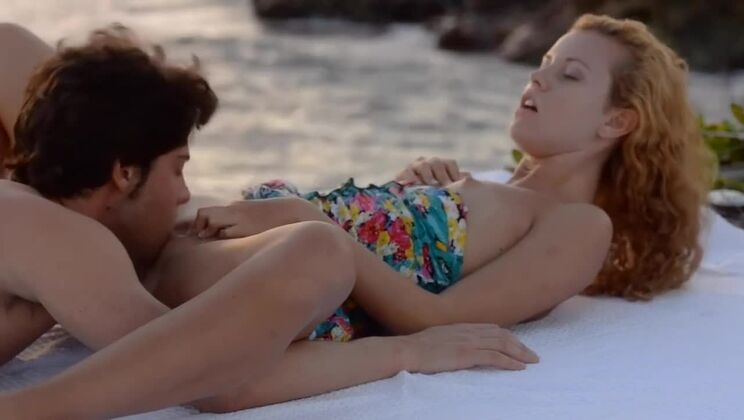 Paradise Cumshot with Blonde Carmen