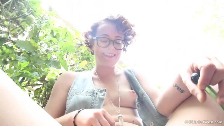 Rosie's Wild Backyard Squirt POV Experience