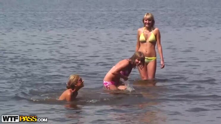 [CollegeFuckParties] - Group Sex in the Great Outdoors with Eric, Alex, and Hannah