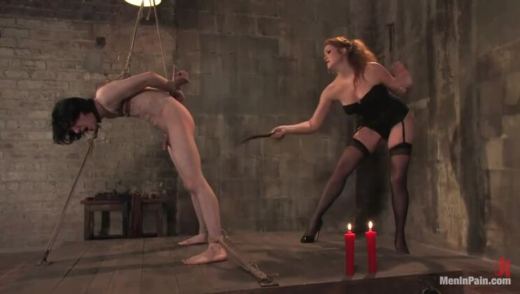 [MeninPain] - Sabrina Fox - Strap-on Redhead Domination - Sabrina Fox