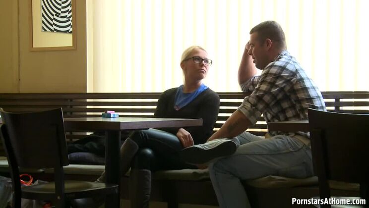 This Blonde Babe Won't Leave Your Side!