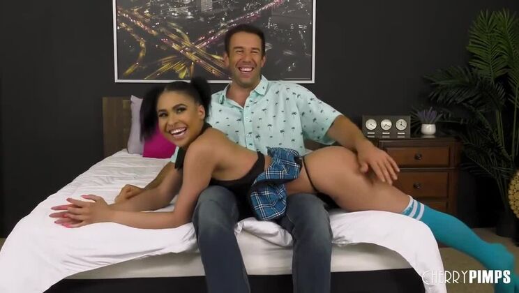 Brunette Ryder Rey Live Spanking with Will Pounder