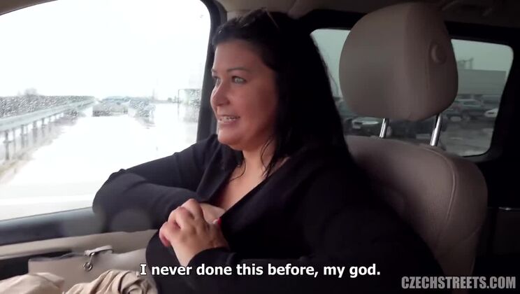 [CzechStreets] - Anal in the Parking Lot with a Big Tit Czech Housewife - John - Lina Luxe