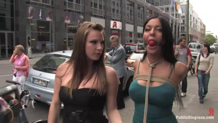 [PublicDisgrace] - EUROPEAN BRUNETTE ANGELICA HEART PUNISHED IN PUBLIC - Angelica Heart - Zenza Raggi