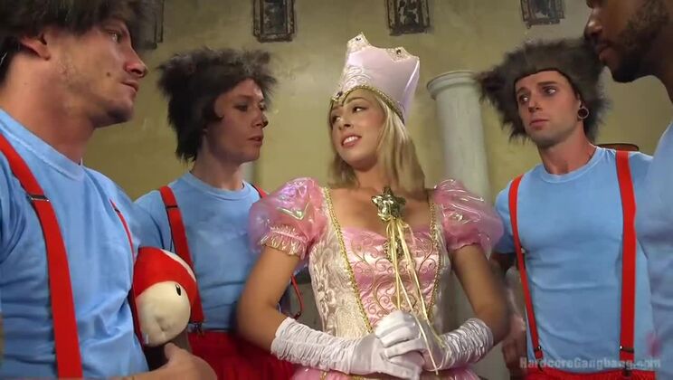 Kingdom Gangbang with Blonde Peach