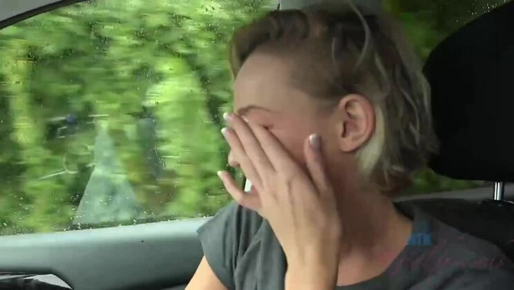 [ATKGirlfriends] - Amateur Hour: Emma Hix Fingers Herself in the Car - Emma Hix