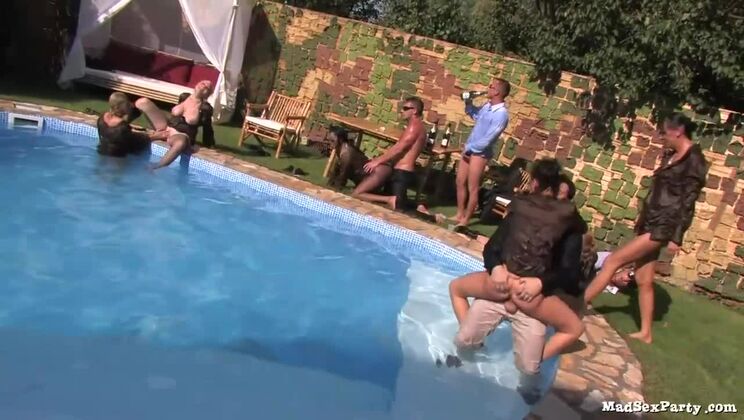 [Tainster] - Jasmine Black And Brunette Lesbians In Pool - Jasmine Black