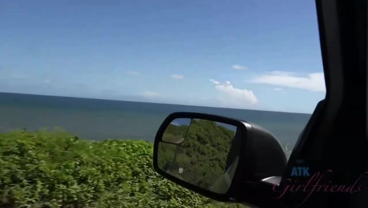 Ashley Lane's Naughty Car Ride!