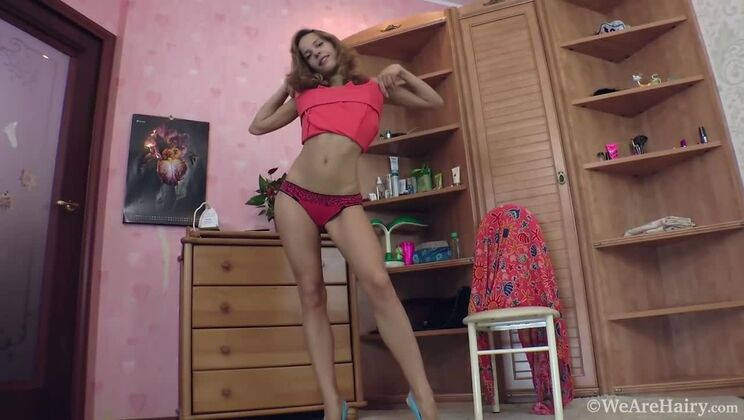 [WeAreHairy] - Constanse Dennie Small Tits Striptease Show