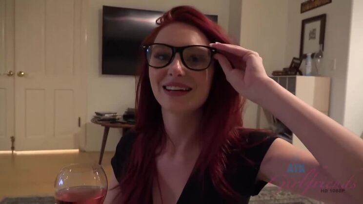 Big Cock Handjob with Redhead Girlfriend Lacy