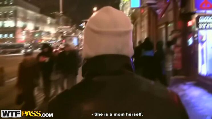 [PickupFuck] - Public Toilet Threesome with Redhead Slut - Eva Berger - Igor - Egor