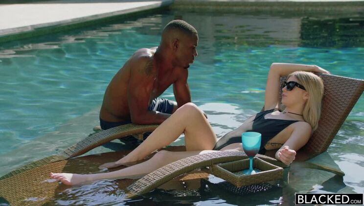 [BLACKED] - Blonde Rides Brother's Friend's Big Cock - Jason Brown - Arya Fae