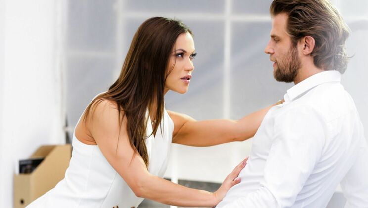 Office Seduction with Small Tits