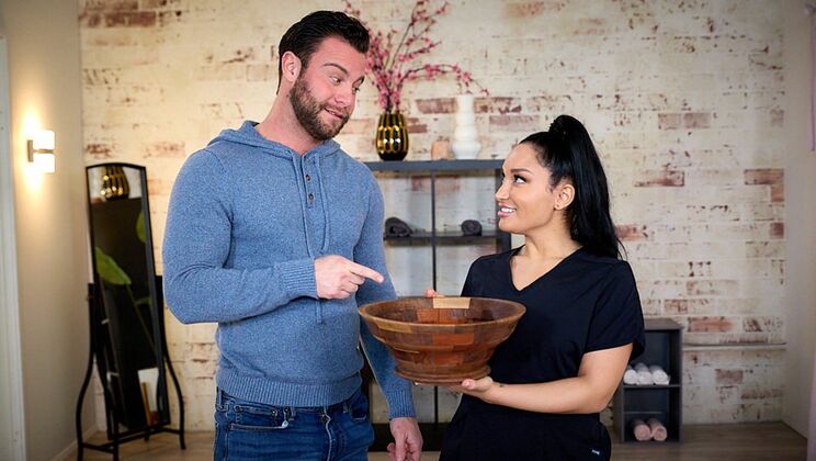 Hairy Brunette Gets It All