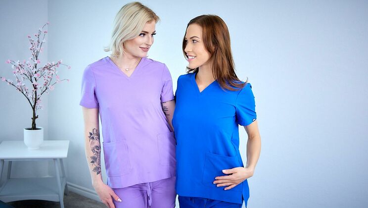 [AllGirlMassage] - Oiled Massage and Lesbian Love - Diana Grace - Hyley Winters