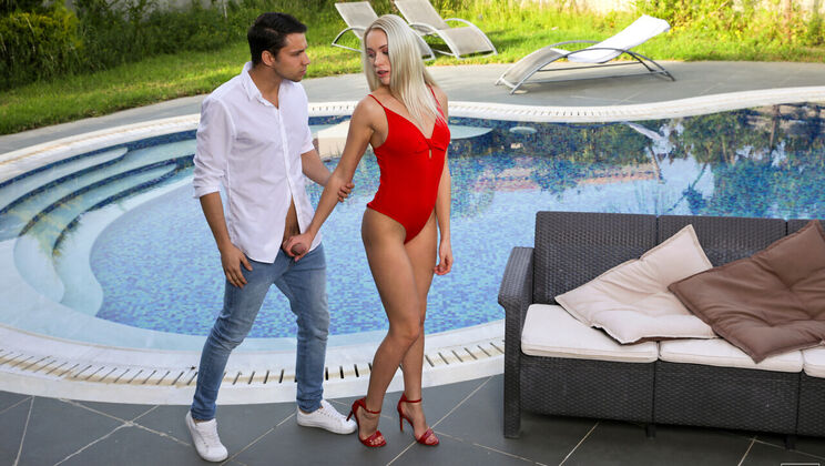 [NubileFilms] - Red Hot Couple - Outdoor Fucking - Angelika Grays - Oliver Trunk