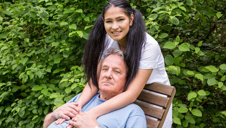 Ava Black Satisfies the Old Man