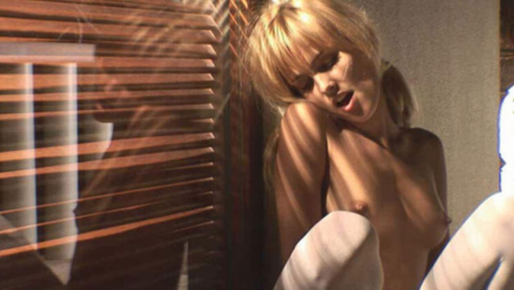 [WowGirls] - Sasha's Hairy Pussy in Lingerie