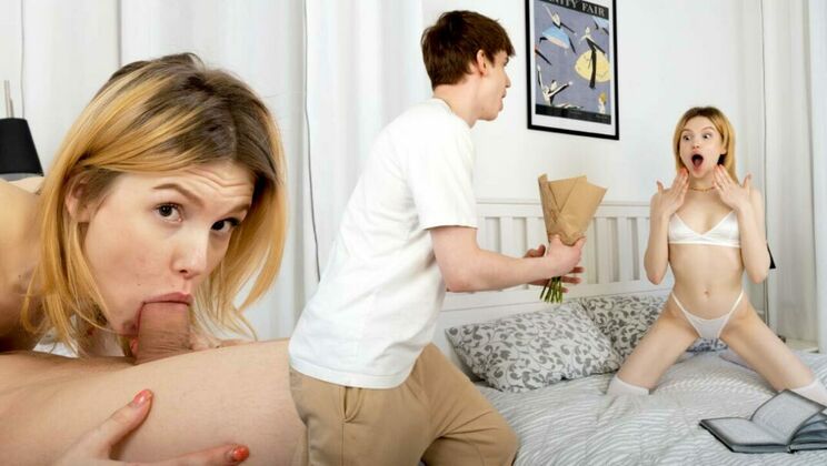 [ClubSweethearts] - Blonde Milka Swallows Cum - Milka Tight - Christafeer Robien