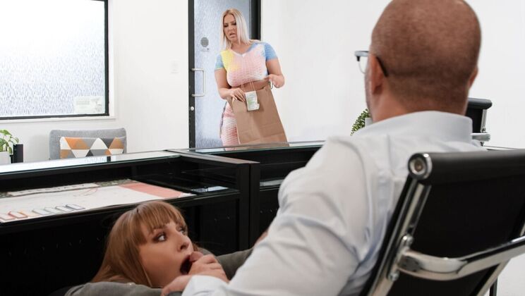 [Brazzers] - POV: You're the Boss Fucking the Sexy Secretary with Your Buddy - Xander Corvus - Angel Youngs - Jenna Starr