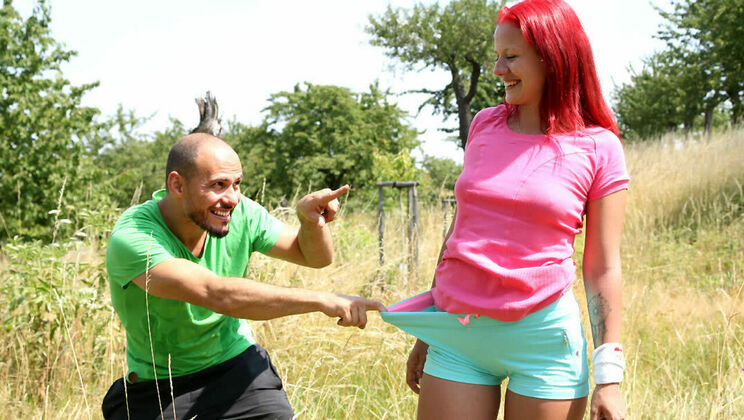 European Redhead Tiffany Love in Cumshot Action