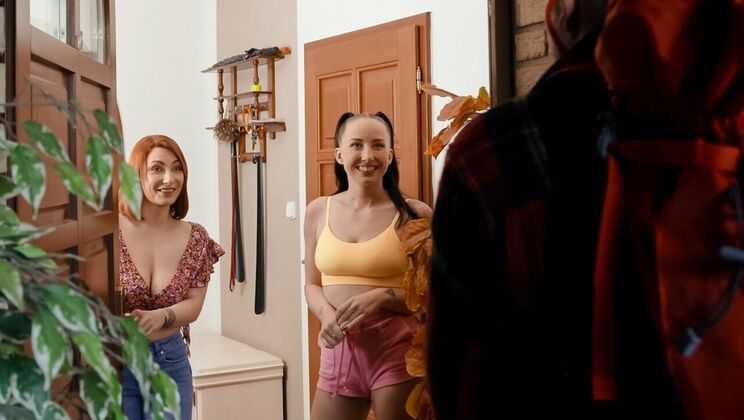 [MomsBangTeens] - European FFM Threesome Home Invasion