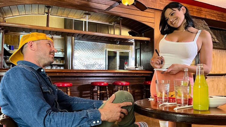 [BigNaturals] - Big Tit Brunette Awaits Dong - Scott Nails - Mona Azar