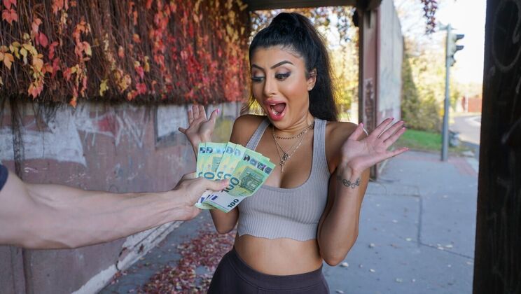 [PublicAgent] - Blonde Gets Facial in Basement