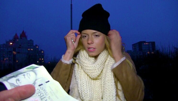 Stranger Dick Sucked by Euro Blonde