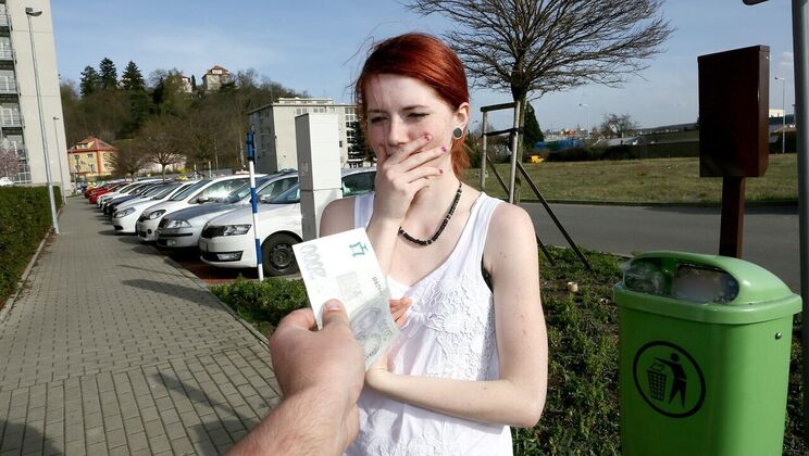 [PublicAgent] - She Fucks Stranger Outdoors for Cash