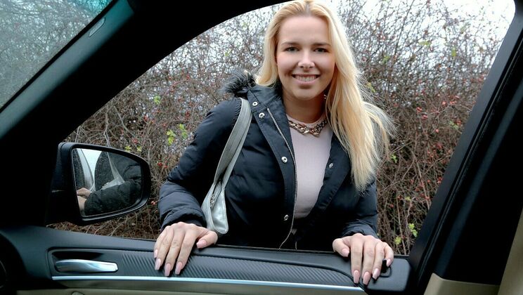 [StrandedTeens] - Flirty Blonde Nikky Dream Car Fuck - Nikky Dream
