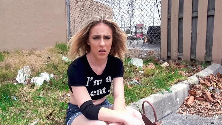 [StreetBlowJobs] - POV Fuck with Bonnie Grey in the Car - Tyler Steel - Bonnie Grey