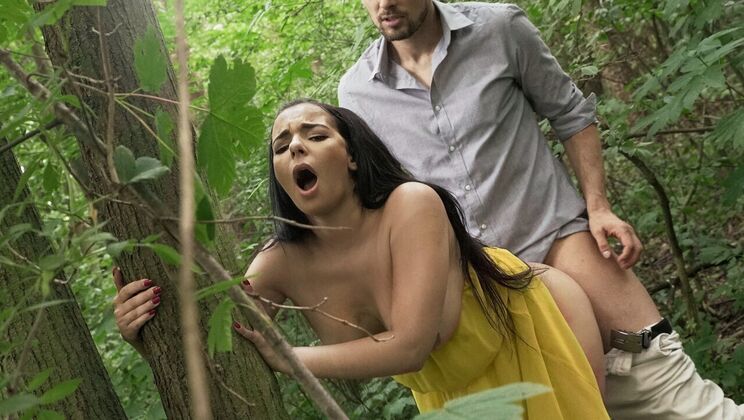 Big Tits Blonde in High Heels