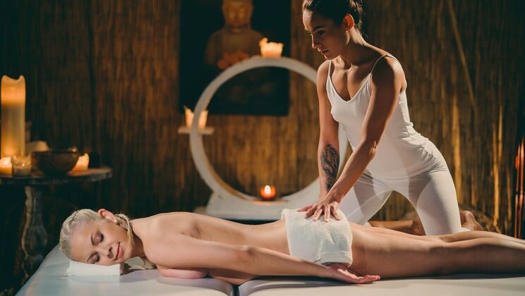 [MassageRooms] - Small Tits and Medium Tits Lesbians in Erotic Fisting and Face Sitting