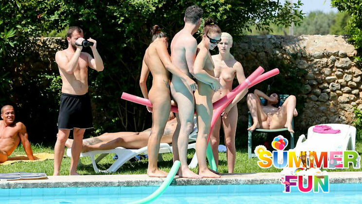 [SummerSinners] - Fucked by the Pool: Chrissy and Blanche's Adventure - Chrissy Fox - Blanche Bradburry