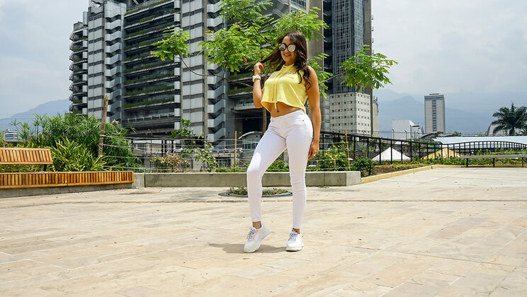 Sunglasses On Latina Ass