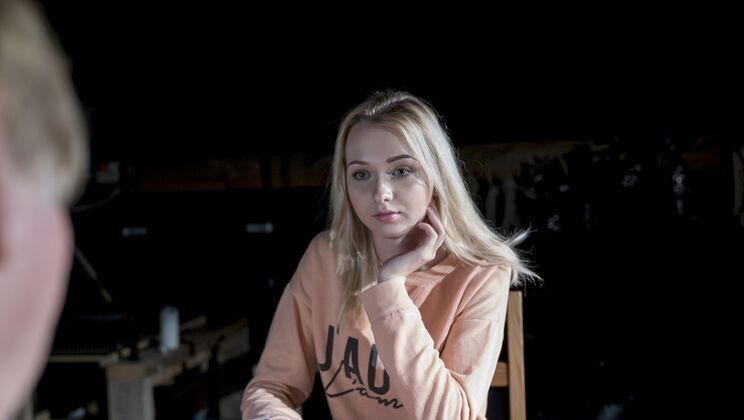 [Oldje] - Sexy Skinny Blonde Martha Licks Felix