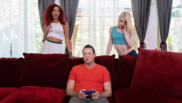 [TransAngels] - Gaming with a Horny Twist Part 1 - Pierce Paris - Rubi Maxim - Izzy Wilde