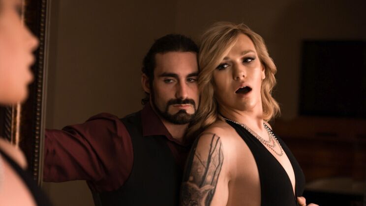 [TransSensual] - TS Blondes Love Rough Sex Scene 3 - Jaxton Wheeler - Aspen Brooks