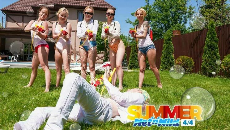 [ClubSweethearts] - Wet Summer Fun with Blonde Teens - Lana Rose - Lina Shisuta - Nicole Murkovski - Rebecca Nikson - Zane Blaze - Tea Mint - Asoka Cloud