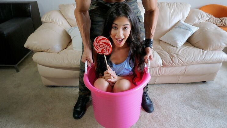 Deep Latina Throat Action with Cameron