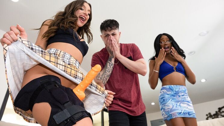 Her Strap-On, My Thigh