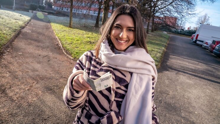 Lena Coxx Gives a Blowjob in the Basement