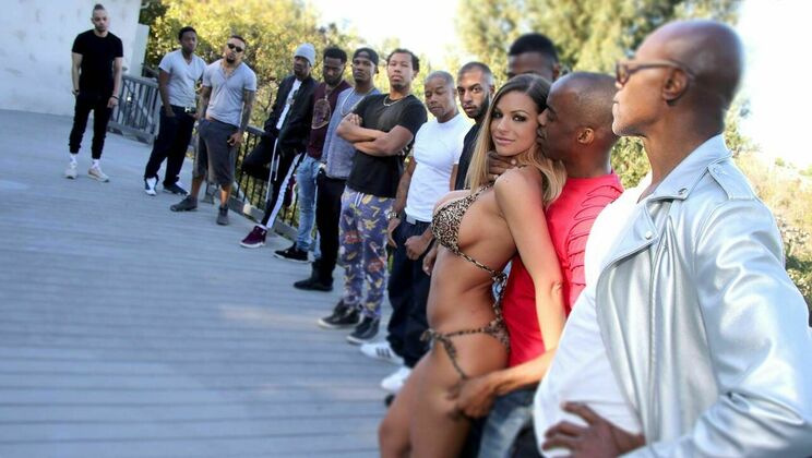 [InterracialBlowbang] - Brooklyn Chase Gets Covered - Brooklyn Chase - Ricky Johnson - Eddie Jaye - Donny Sins - Sean Michaels - Jax Slayher - Slim Poke - Jack Blaque - John Long - Dirk Huge - Chris Cock - Derek Davis - Jordan Striker