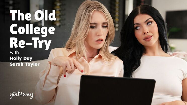 big tit blonde college re-try