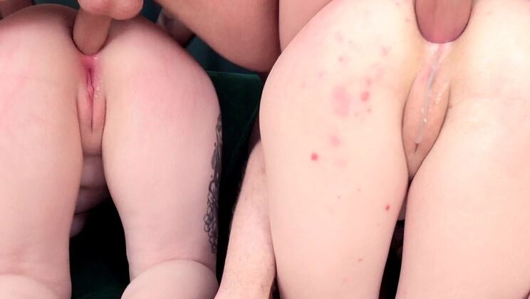 [ErikaKortiStudio] - Sexy Teens Sofia Rush & Shinobu Kocho in Hardcore 4on2 Action